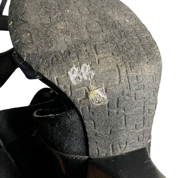 Chinese Laundry Women's Black Call Me Ankle Open Toe Heels - Picture 5 of 8